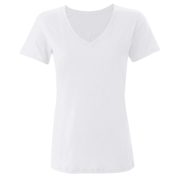 Feel good women's stretch v-neck t-shirt Thumbnail