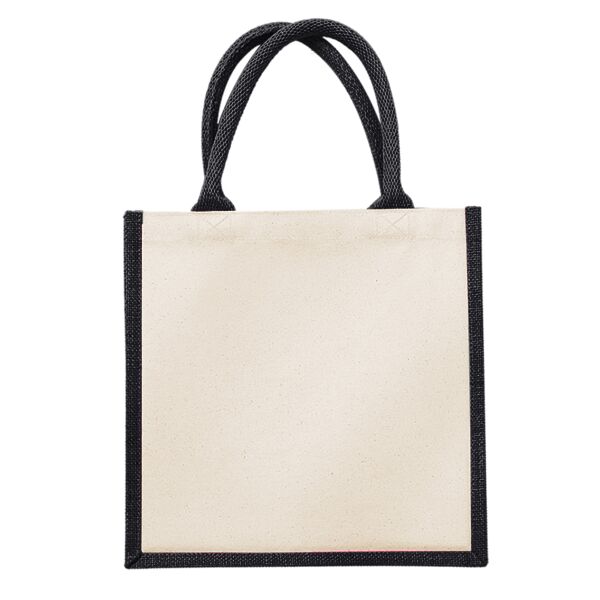 Printers midi jute tote Thumbnail