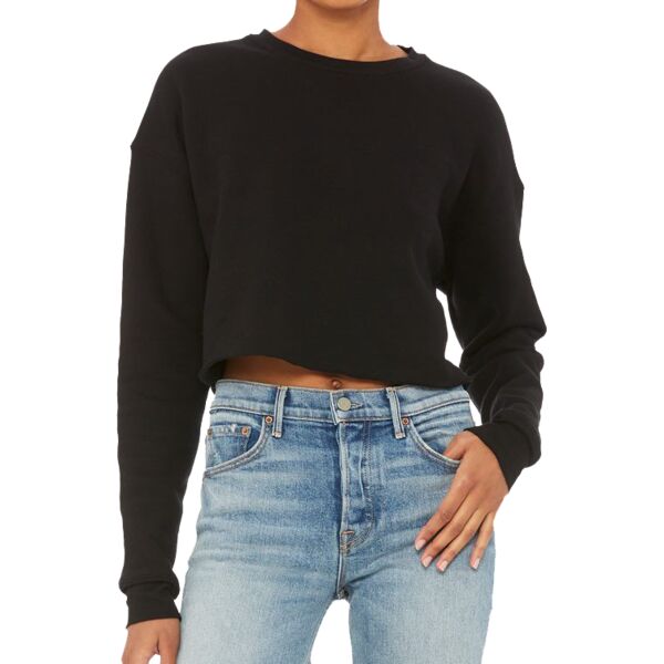 Women's cropped crew fleece Thumbnail