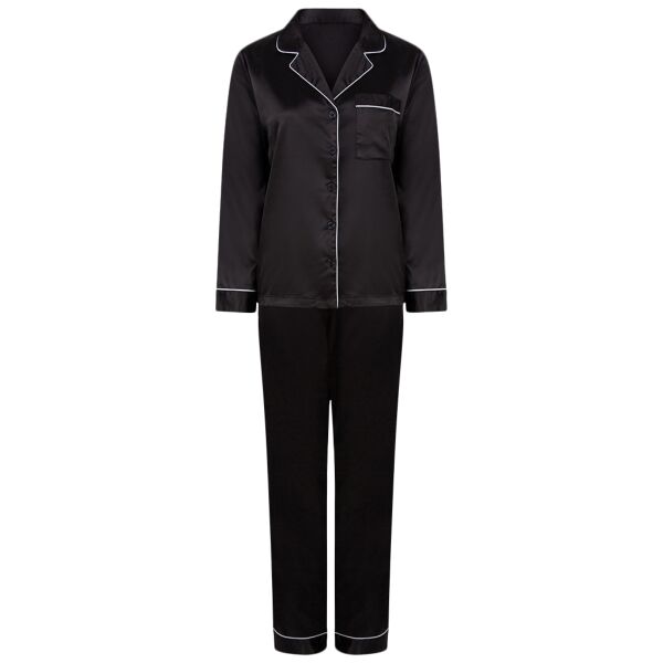 Women's satin long pyjamas Thumbnail