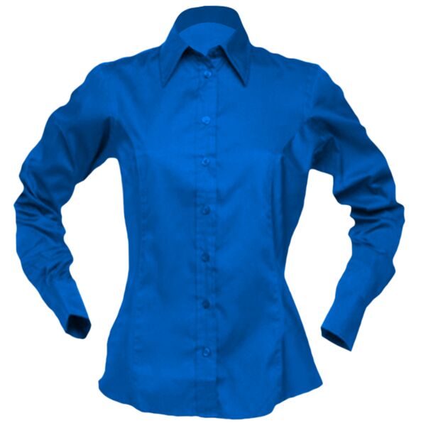 Women's corporate Oxford blouse long sleeved Thumbnail