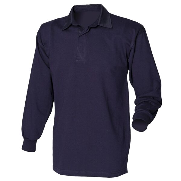 Long sleeve plain rugby shirt Thumbnail