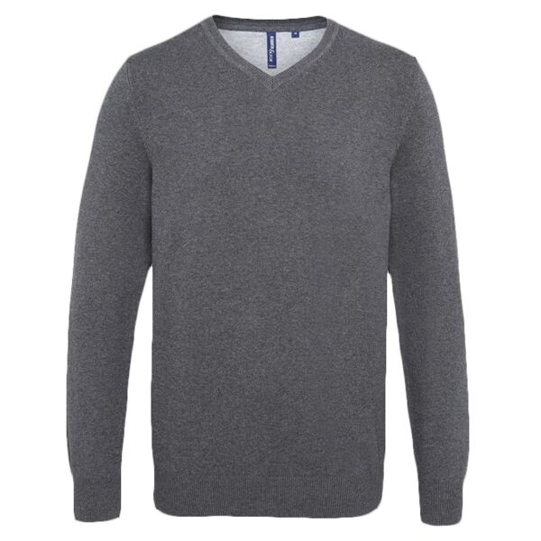 Men's cotton blend v-neck sweater Thumbnail
